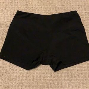 Black Athletic Biker Shorts